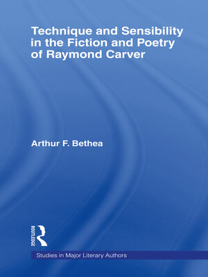cover image of Technique and Sensibility in the Fiction and Poetry of Raymond Carver